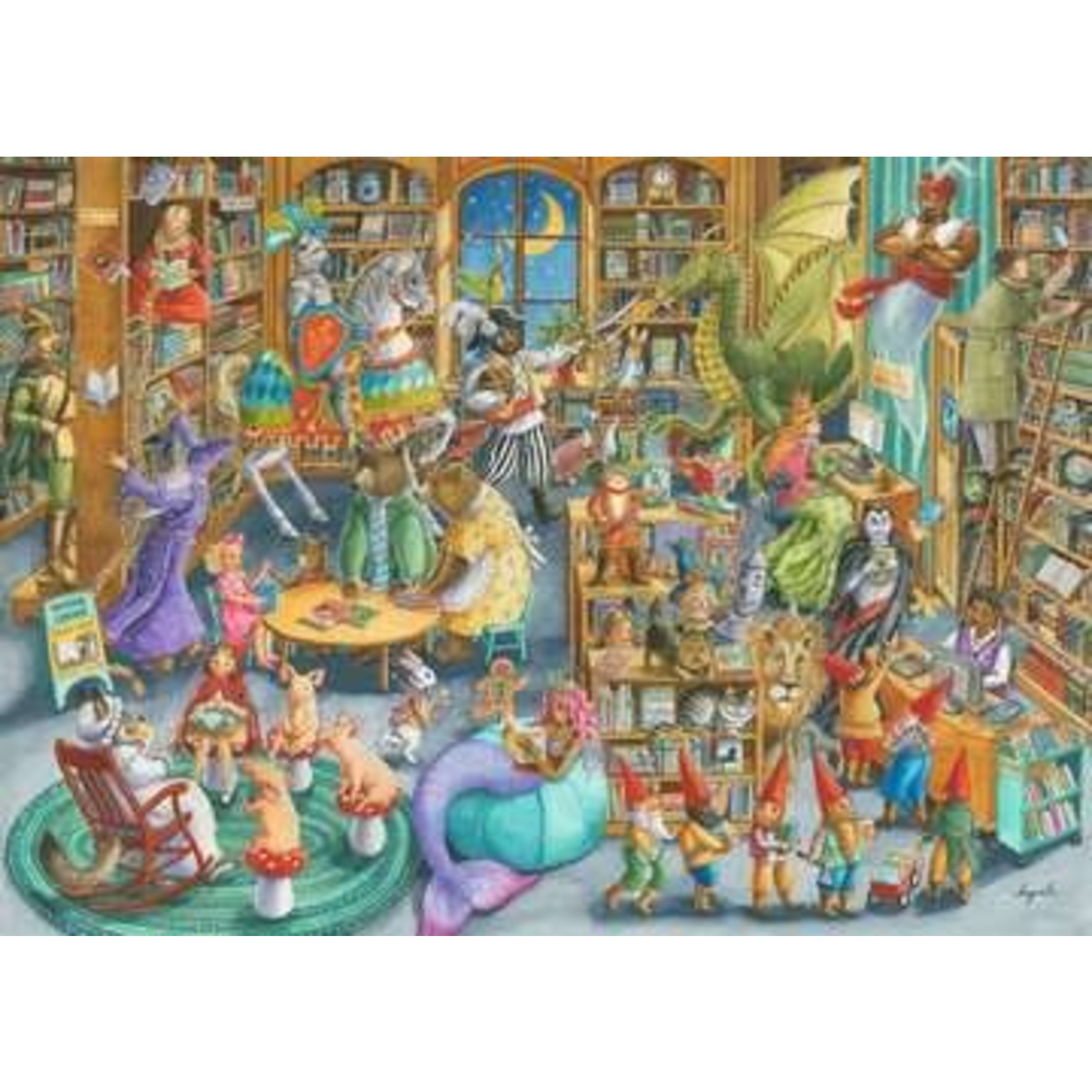 Midnight at the Library 1000 Piece Puzzle
