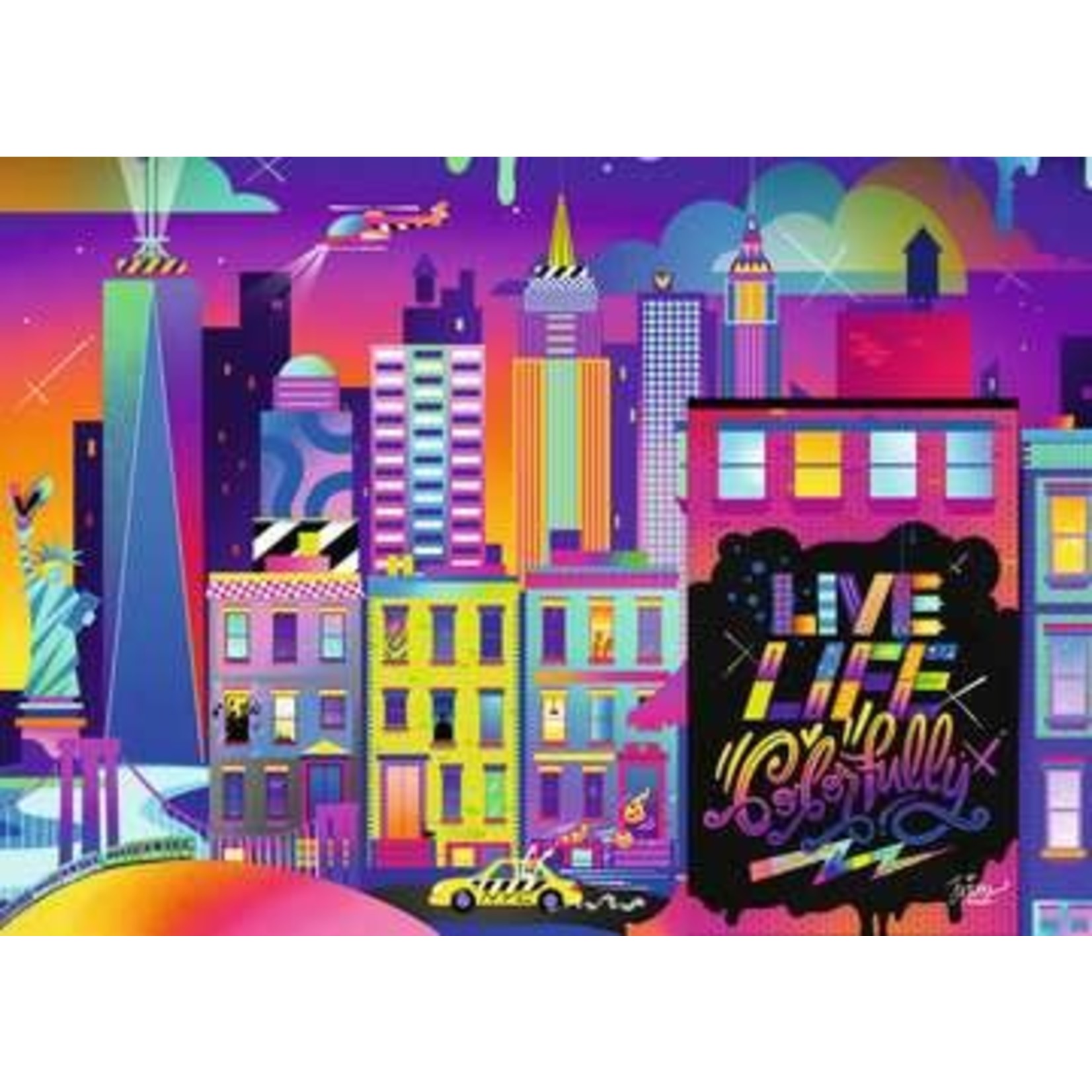 Live Life Colorfully NYC 1000 Piece Puzzle