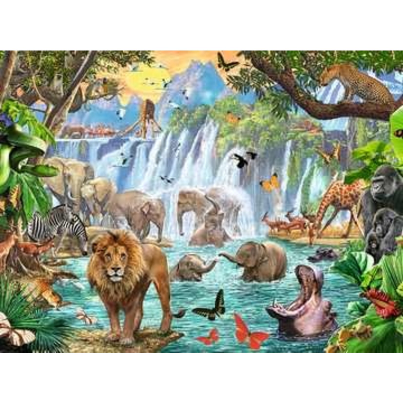 Waterfall Safari 1500 Piece Puzzle