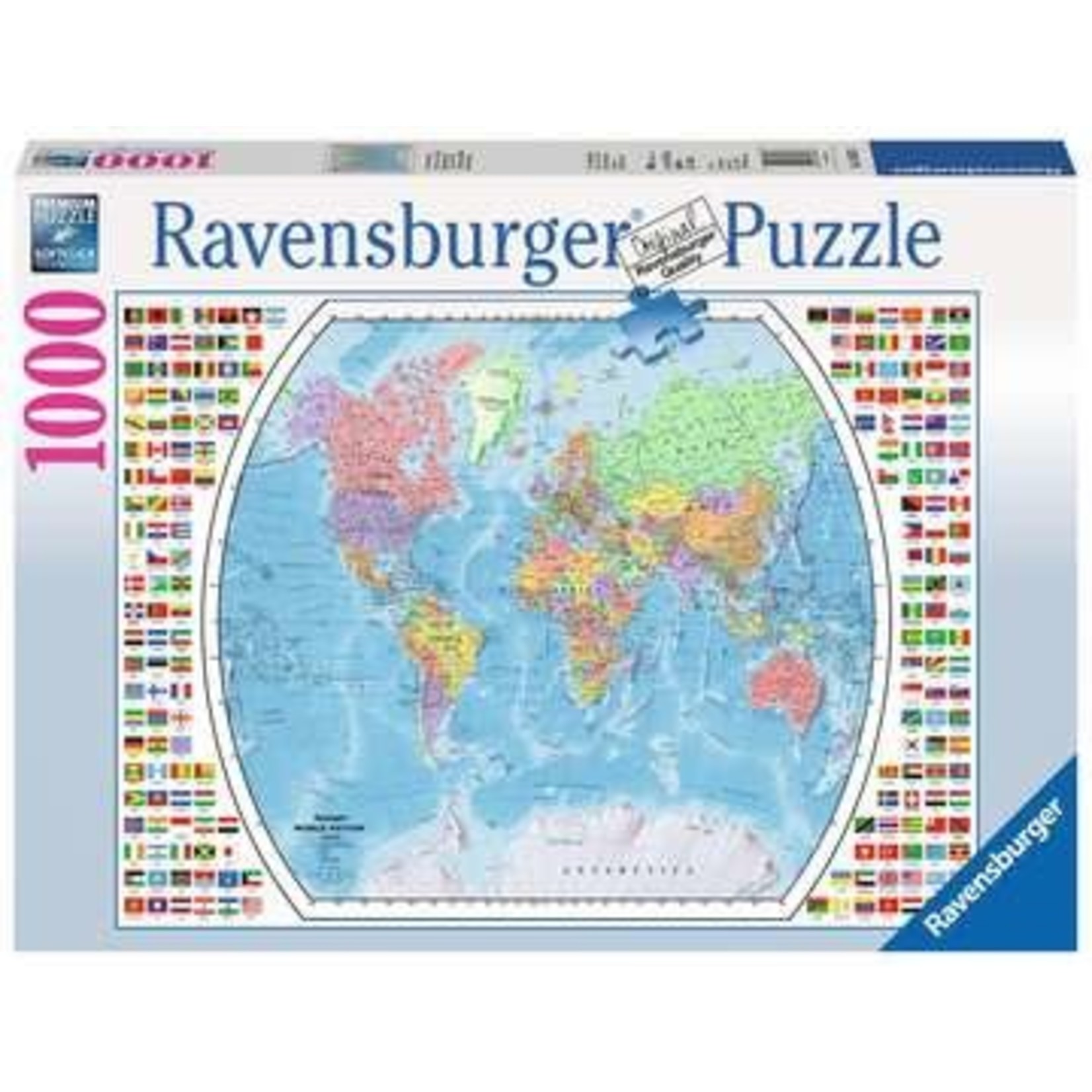 Political World Map 1000 Piece Puzzle