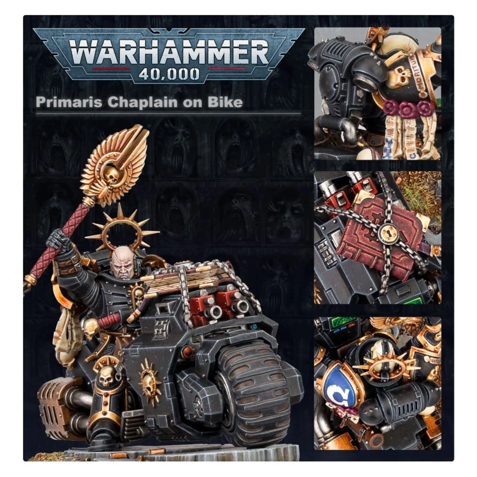 40K: Space Marines - Primaris Chaplain on Bike