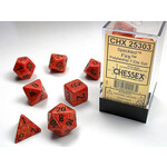Chessex Speckled Dice: Fire | 7 Die Polyhedral Set | 25303