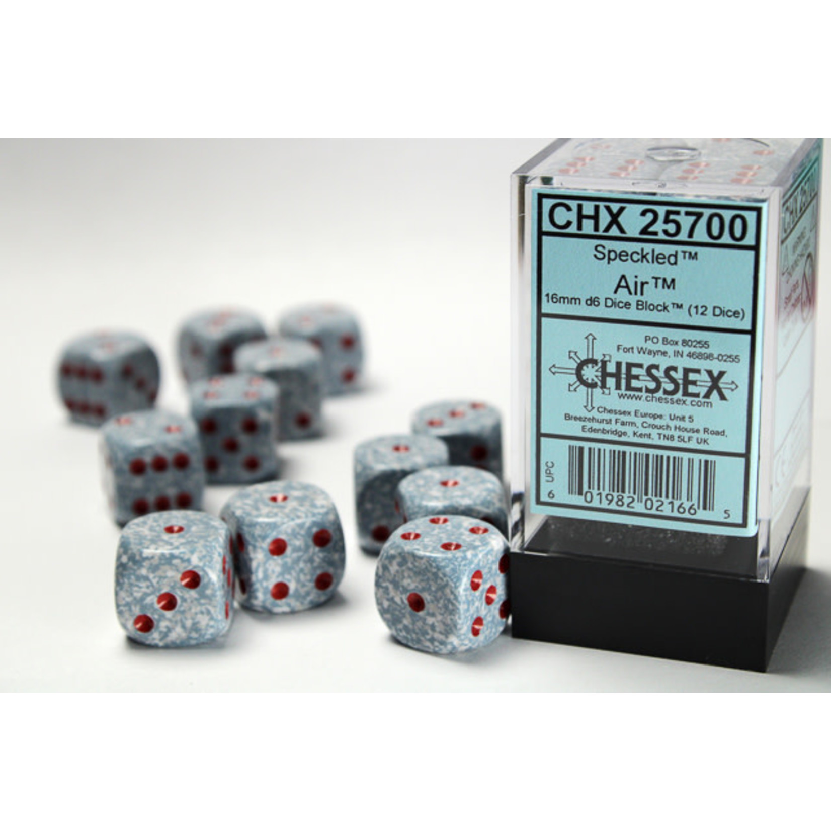 Chessex Speckled Dice: Air | 16mm d6 Dice Block | 25700