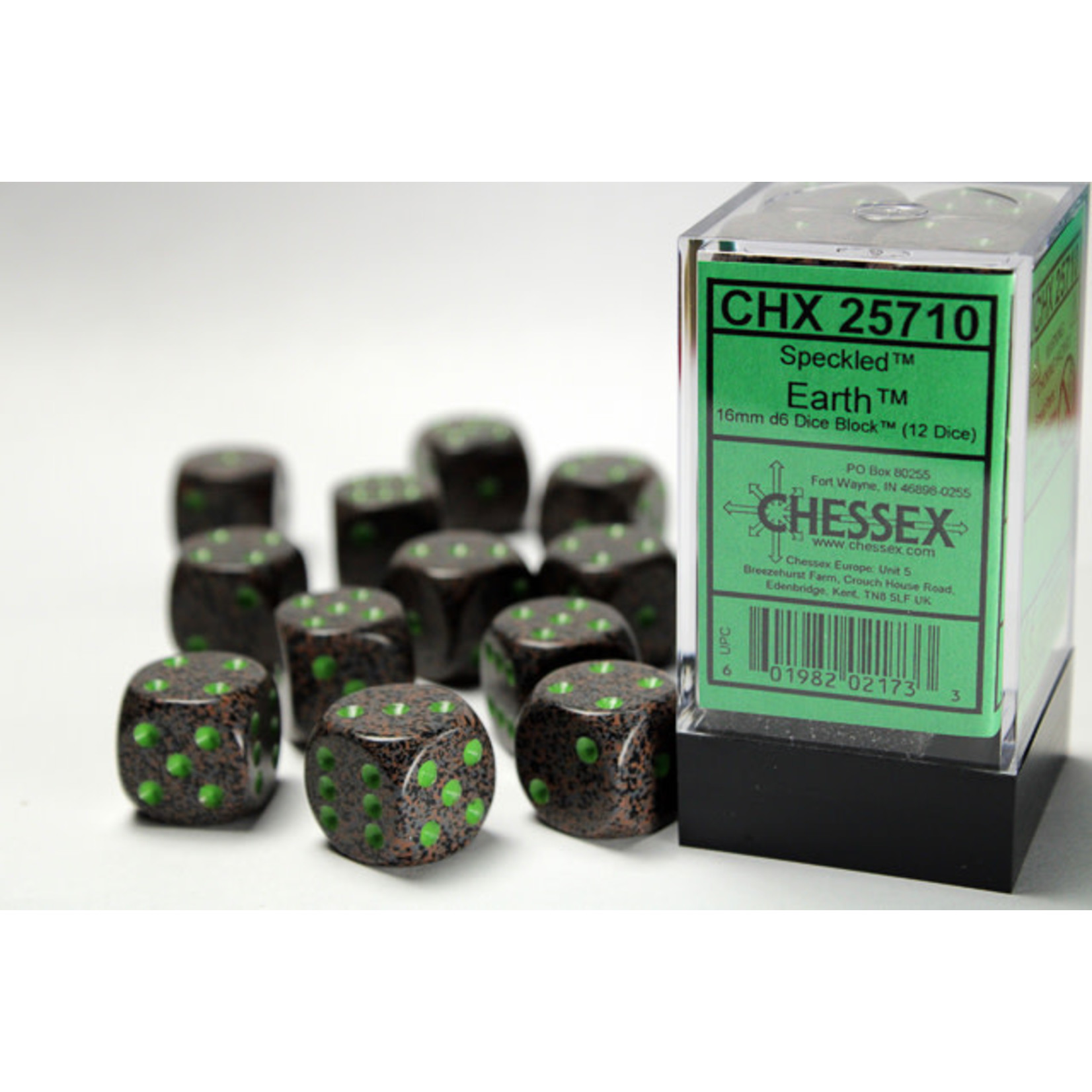 Chessex Speckled Dice: Earth | 16mm d6 Dice Block | 25710