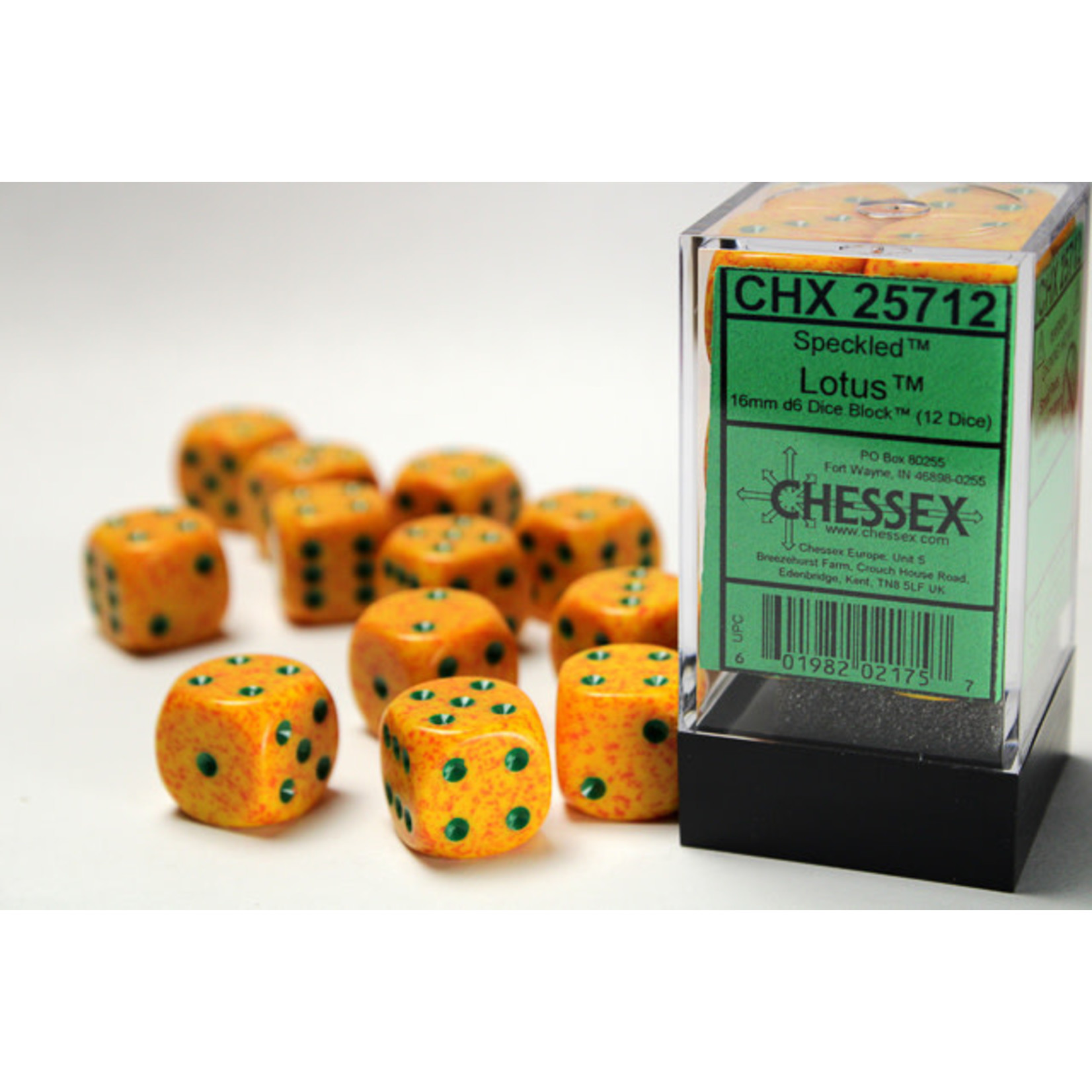 Chessex Speckled Dice: Lotus | 16mm d6 Dice Block | 25712