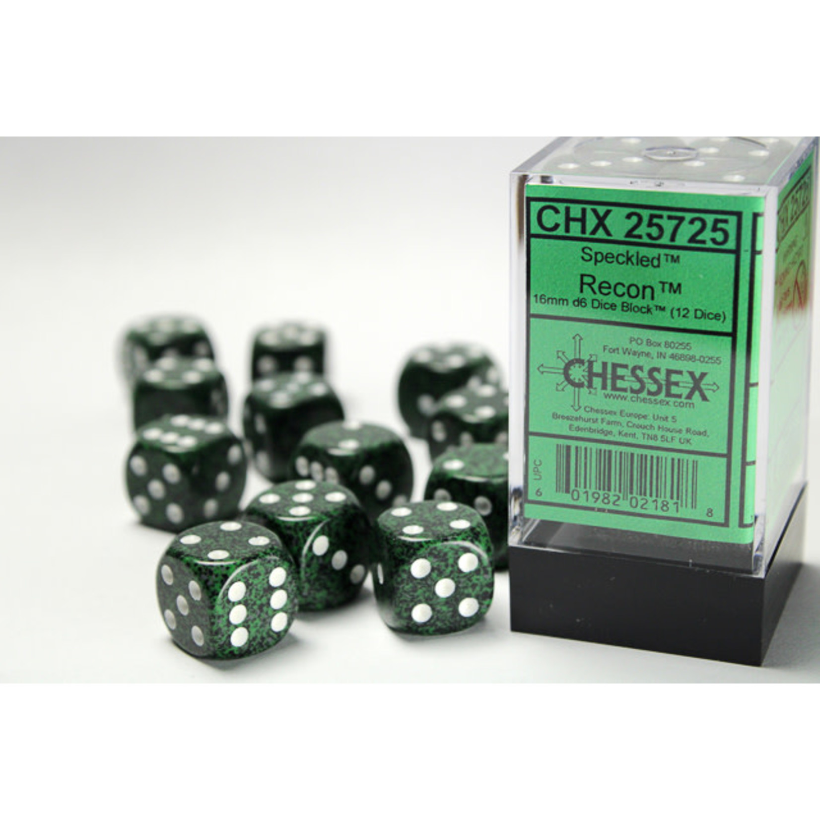 Chessex Speckled Dice: Recon | 16mm d6 Dice Block | 25725
