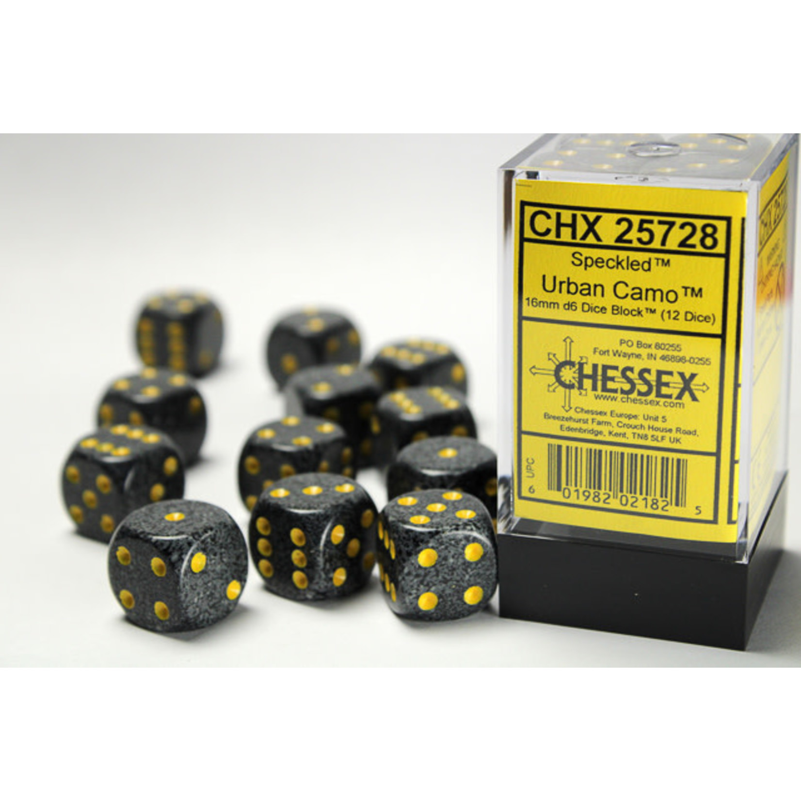 Chessex Speckled Dice: Urban Camo | 16mm d6 Dice Block | 25728