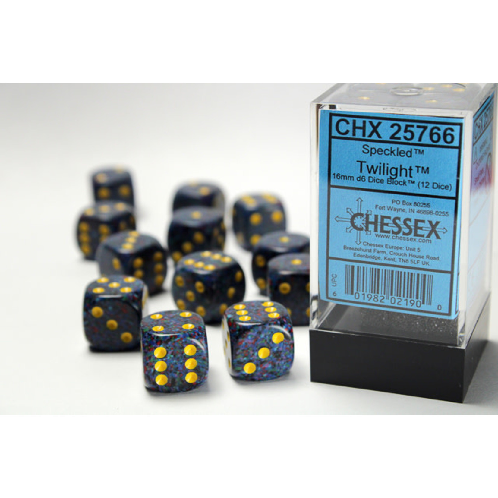 Chessex Speckled Dice: Twilight | 16mm d6 Dice Block | 25766
