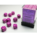 Chessex Opaque Dice: Light Purple / white | 12mm d6 Dice Block | 25827