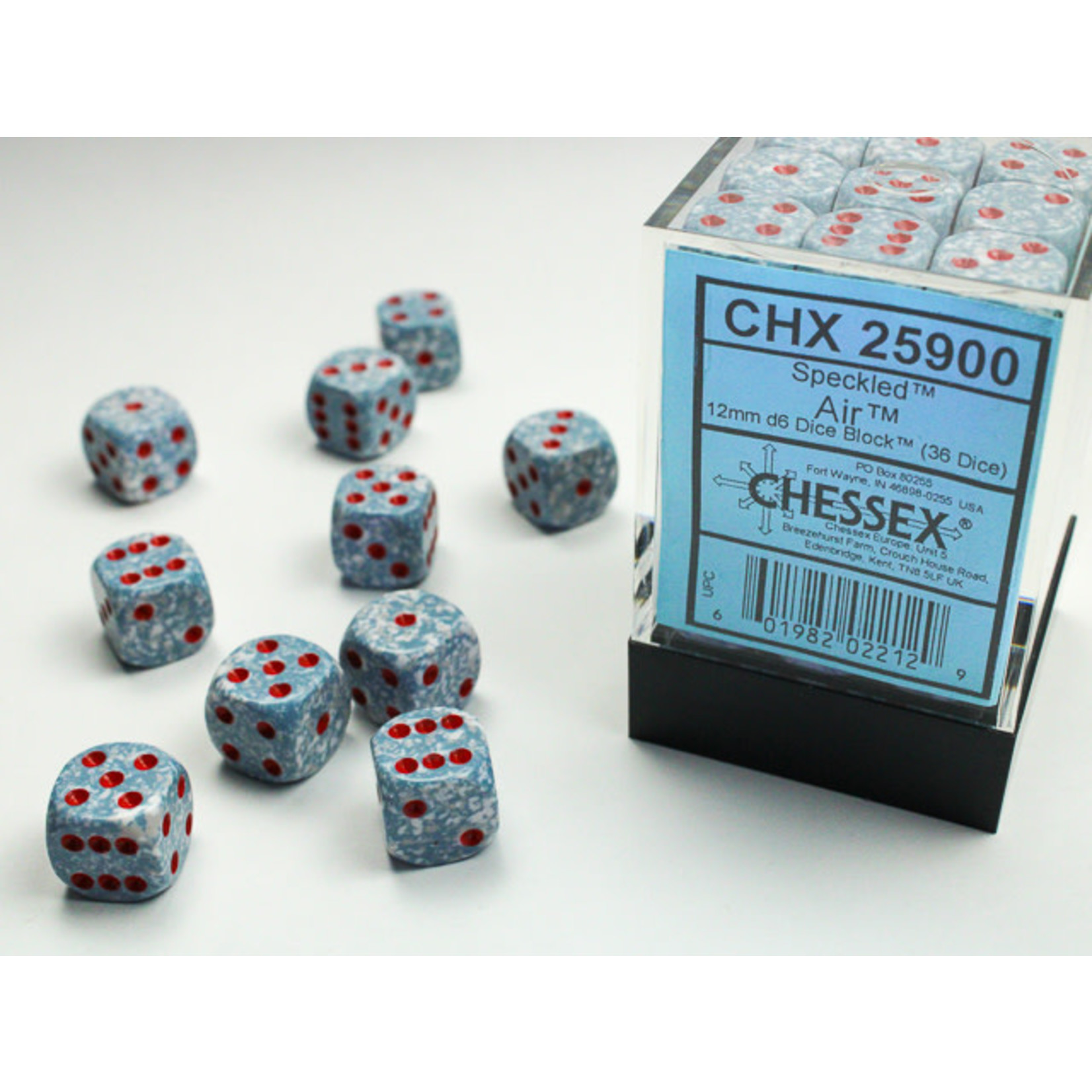 Chessex Speckled Dice: Air | 12mm d6 Dice Block | 25900