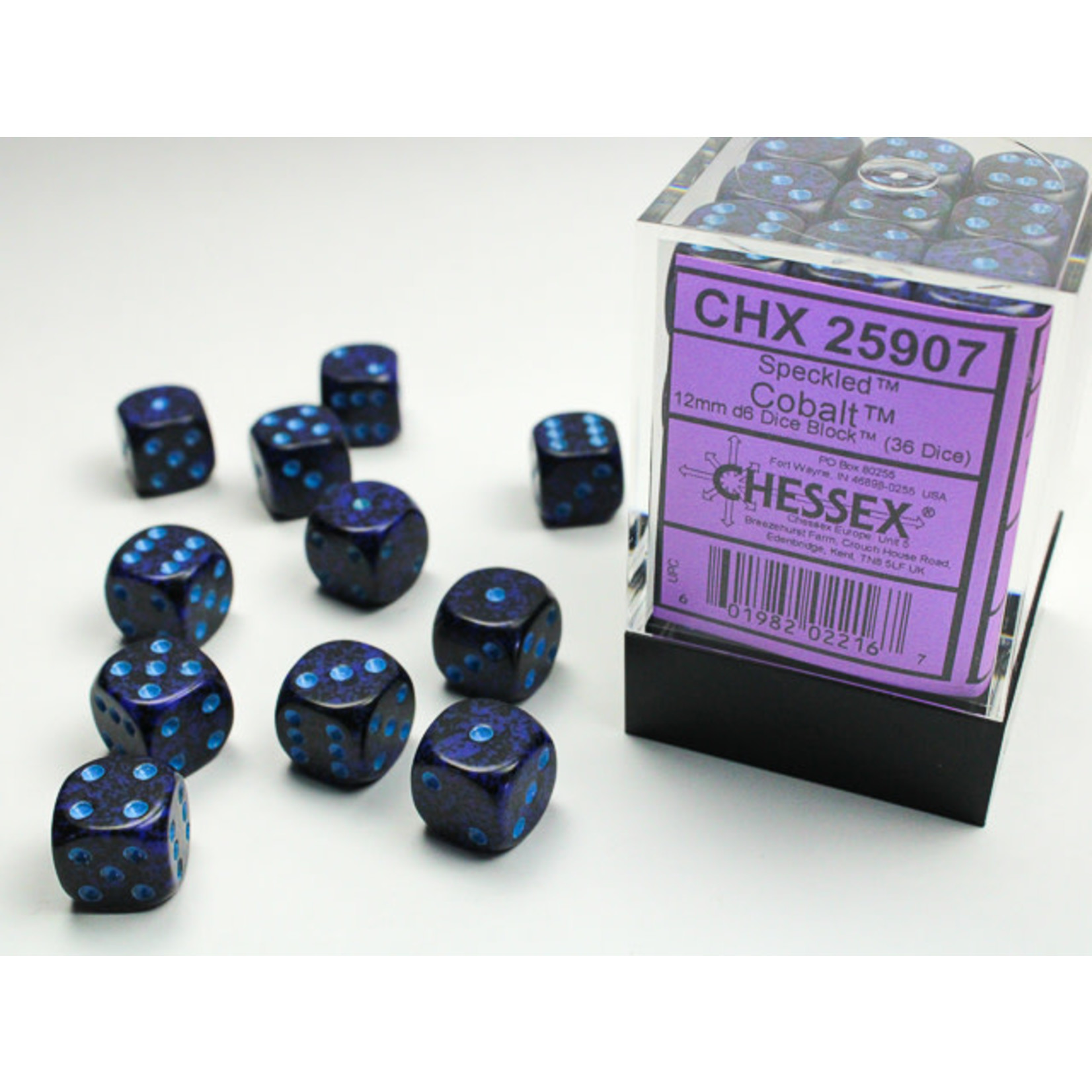 Chessex Speckled Dice: Cobalt | 12mm d6 Dice Block | 25907