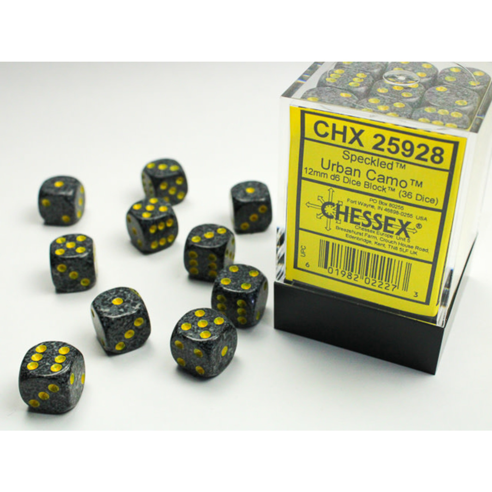 Chessex Speckled Dice: Urban Camo | 12mm d6 Dice Block | 25928