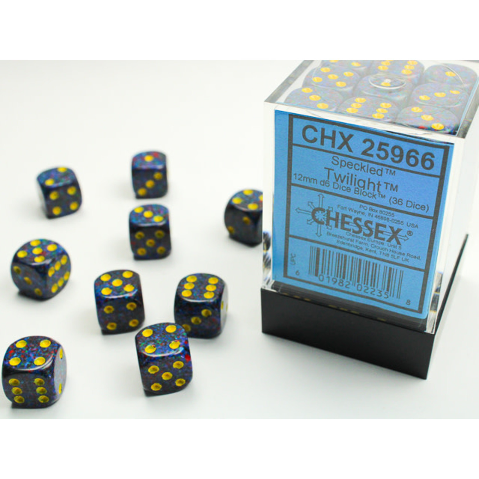 Chessex Speckled Dice: Twilight | 12mm d6 Dice Block | 25966