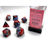 Chessex Gemini Dice: Blue-Red / gold | 7 Die Polyhedral Set | 26429
