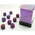 Chessex Gemini Dice: Blue-Purple / gold | 12mm d6 Dice Block | 26828