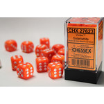 Chessex Vortex Dice: Solar / white | 16mm d6 Dice Block | 27623
