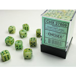 Chessex Marble Dice: Green / dark green | 12mm d6 Dice Block | 27809