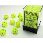 Chessex Vortex Dice: Electric Yellow / green | 12mm d6 Dice Block | 27822