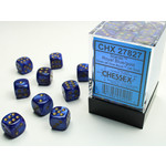 Chessex Scarab Dice: Royal Blue / gold | 12mm d6 Dice Block | 27827