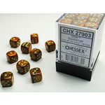 Chessex Glitter Dice: Gold / silver | 12mm d6 Dice Block | 27903