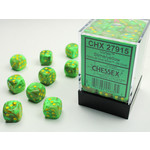 Chessex Vortex Dice: Slime / yellow | 12mm d6 Dice Block | 27915