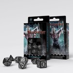 Q-Workshop Dice: Bloodsucker Black & Silver | 7 Die Polyhedral Set