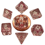 MDG Mini Dice: Ethereal Light Purple | 10mm 7 Die Polyhedral Set