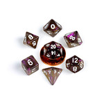 MDG Mini Dice: Stardust Supervolcano | 10mm 7 Die Polyhedral Set 4174