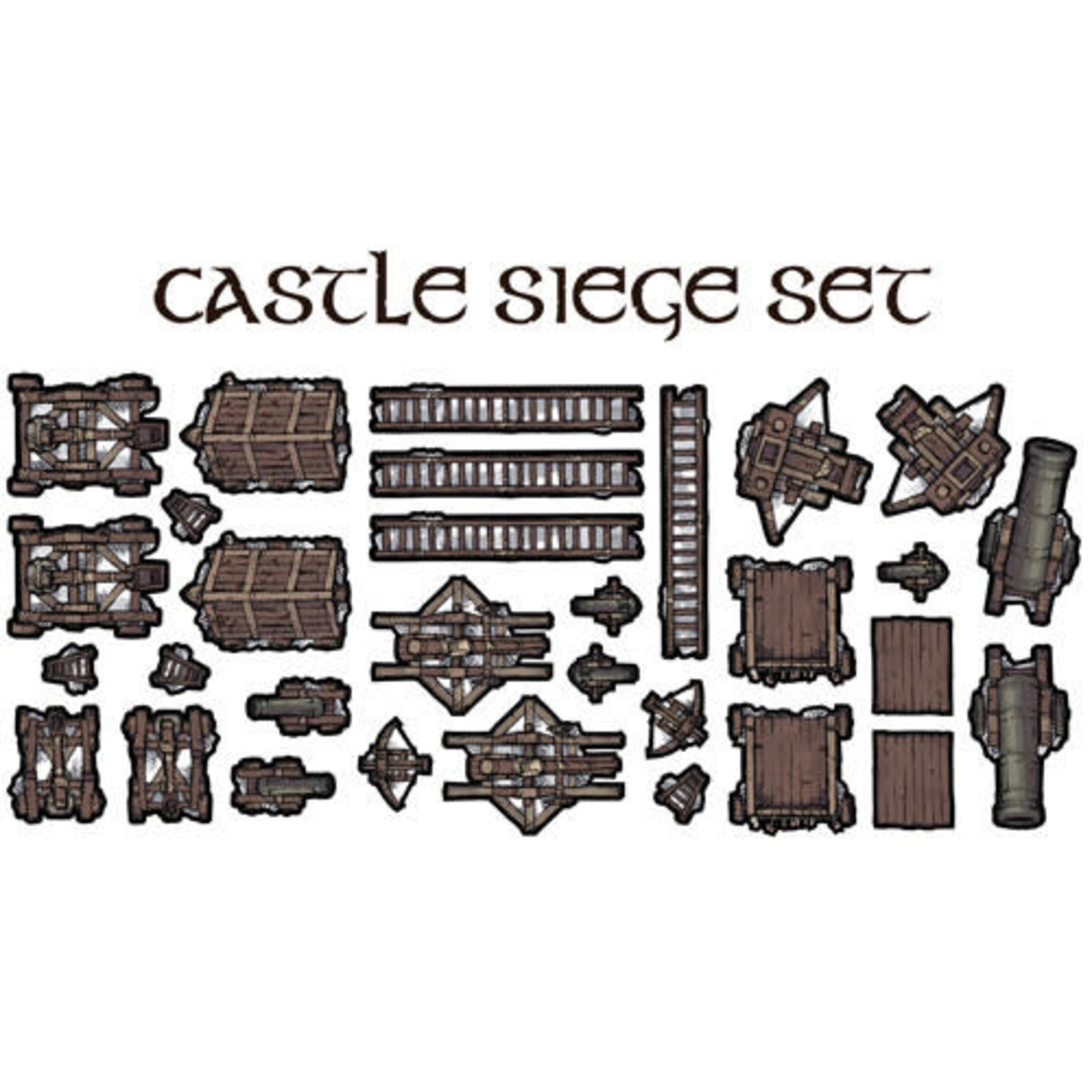 RPG Tabletop Tokens Castle Siege Set