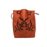 Dice Bag: Leather Lite Self-Standing Large Brown  - Assassin's Blades