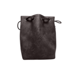 Dice Bag: Leather Lite Self-Standing Large Black