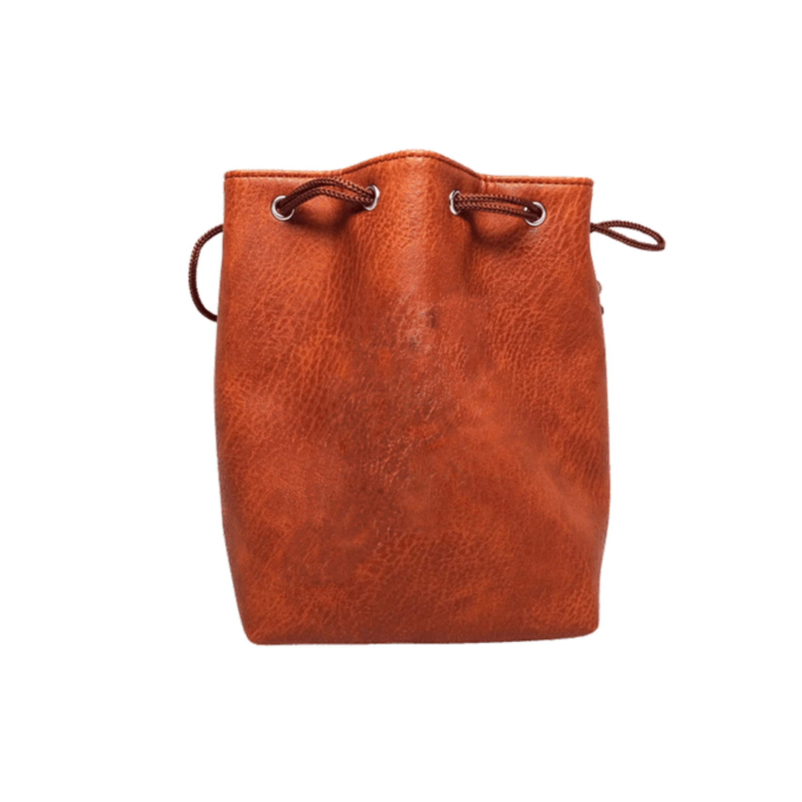 Dice Bag: Leather Lite Self-Standing Large Brown