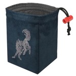 Dice Bag: Embroidered Baroque Wolf