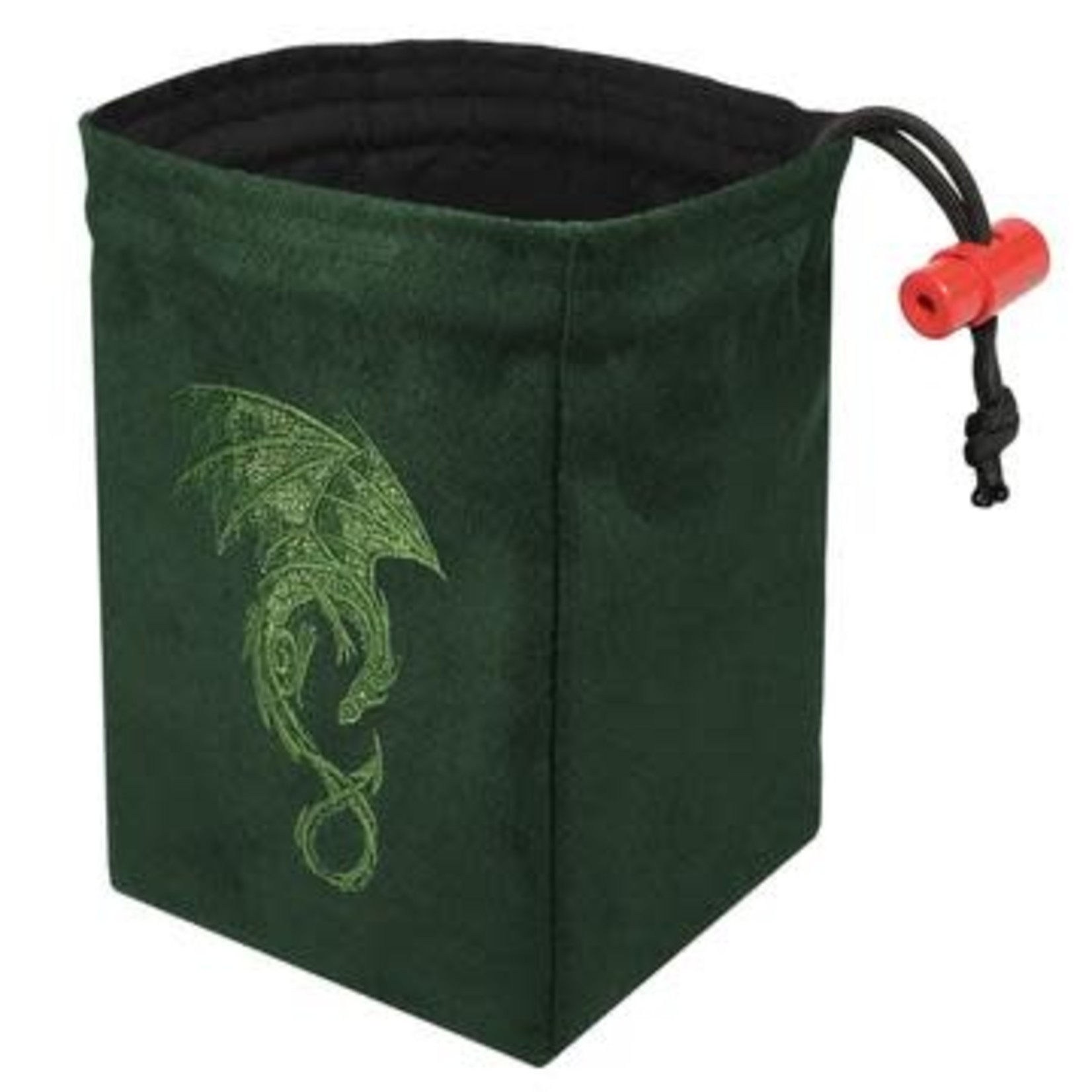 Dice Bag: Embroidered Baroque Dragon