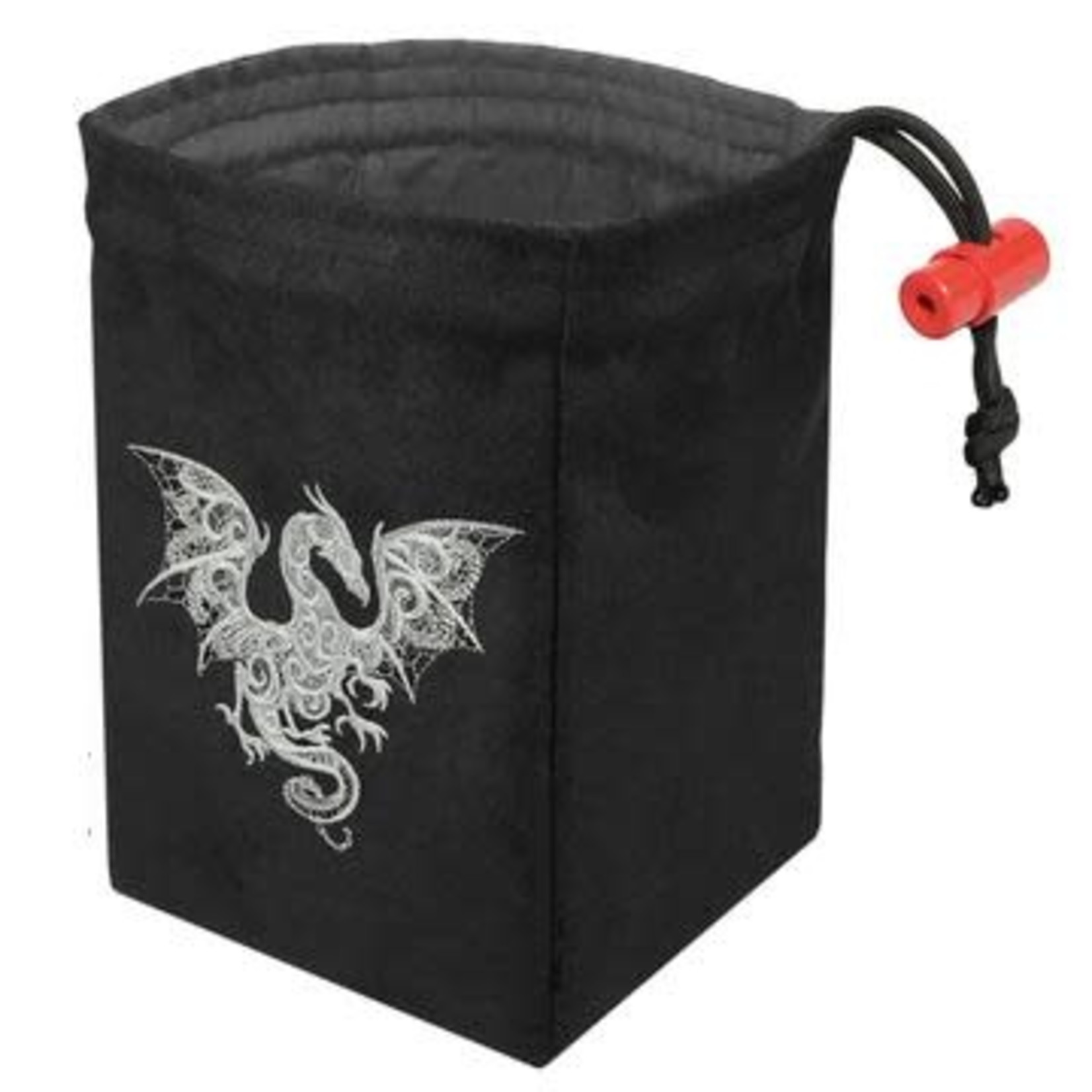 Dice Bag: Embroidered Baroque Smoke Dragon