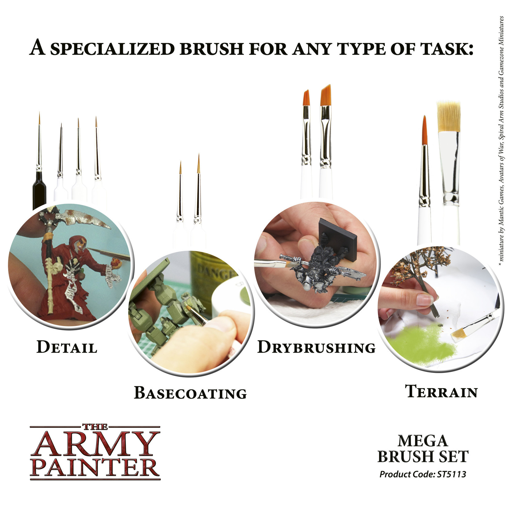 Army Painter Brush: Wargamers Mega Brush Set