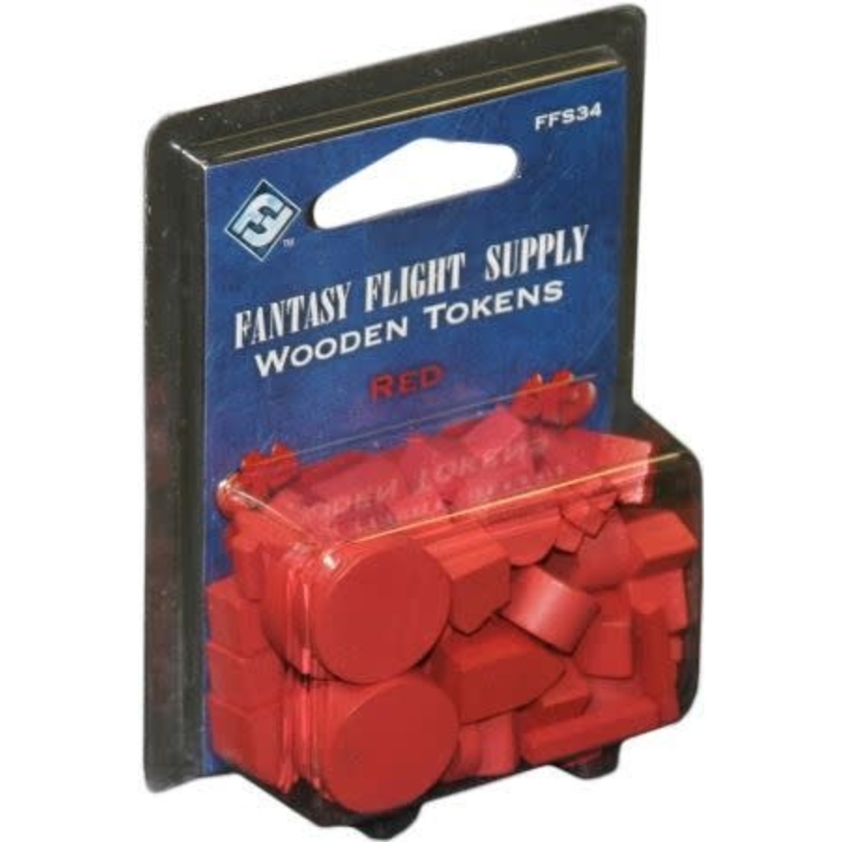 Fantasy Flight Supply Wooden Tokens (Red)