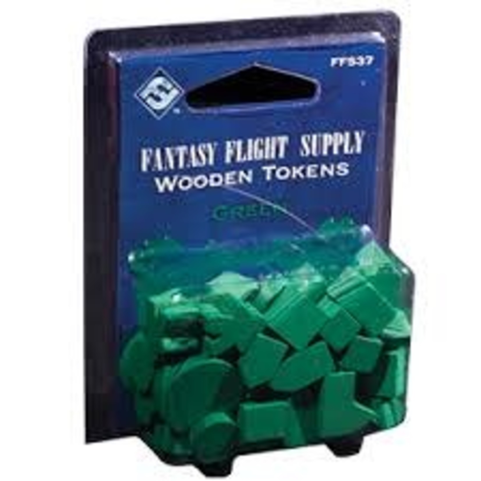 Fantasy Flight Supply Wooden Tokens (Green)