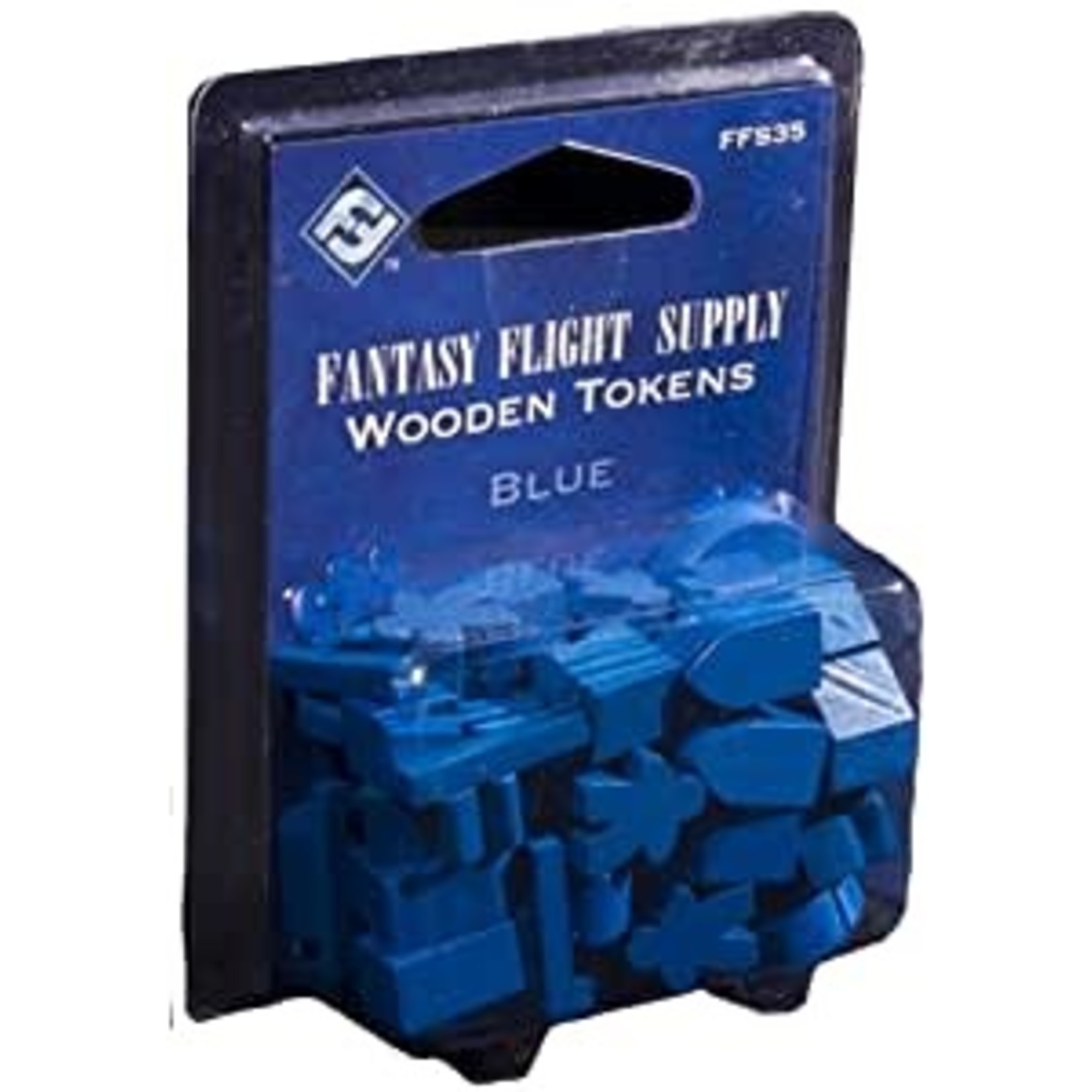 Fantasy Flight Supply Wooden Tokens (Blue)