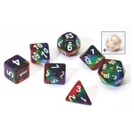 Sirius Dice: Transparent Rainbow | 8 Die Polyhedral Set | SDZ0001-10