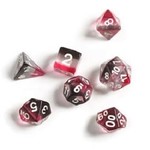 Sirius Dice: Pink, Clear, Black | 8 Die Polyhedral Set | SDZ0002-01