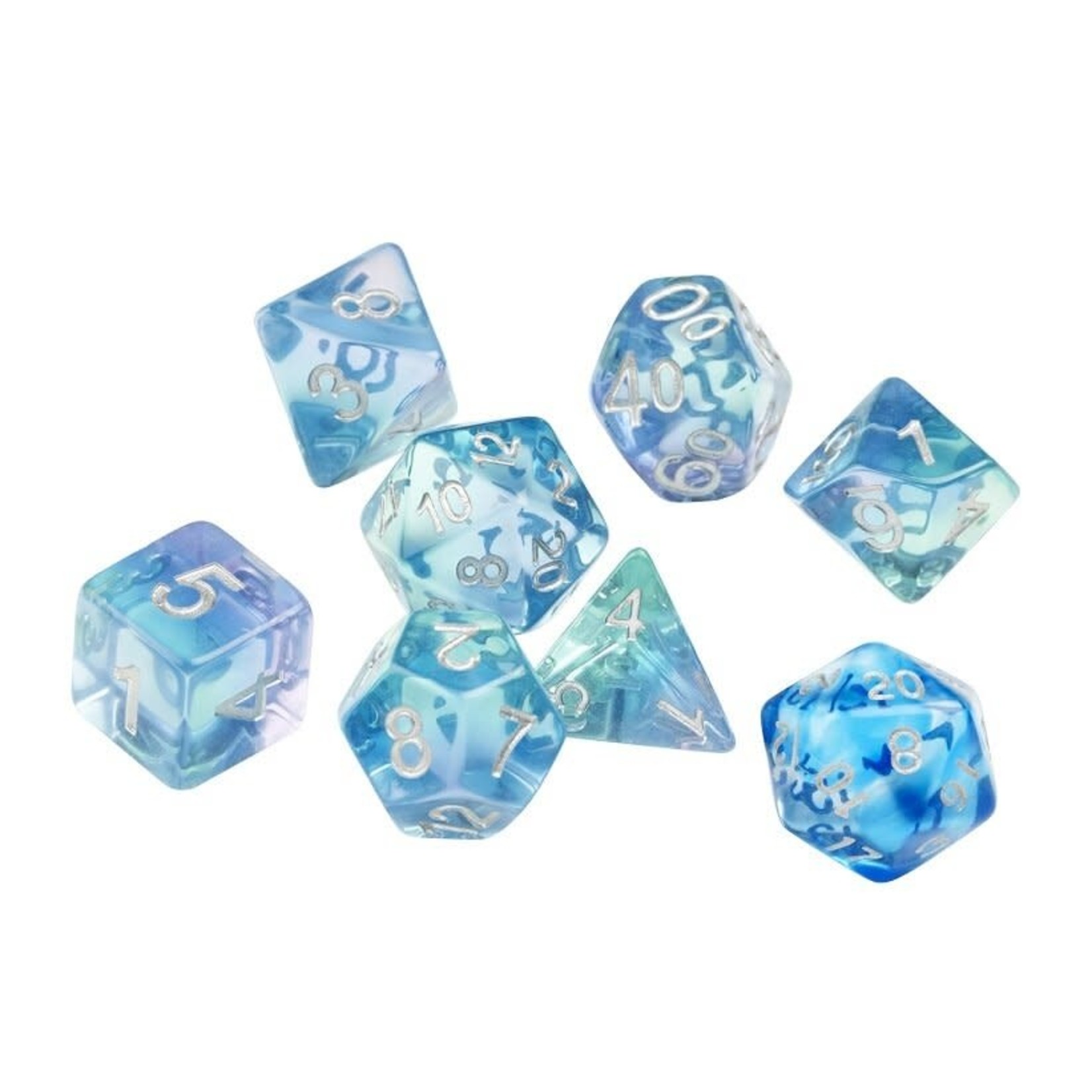 Sirius Dice: Emerald Waters | 8 Die Polyhedral Set | SDZ0004-02