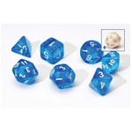 Sirius Dice: Translucent Blue | 8 Die Polyhedral Set | SDZ0001-07