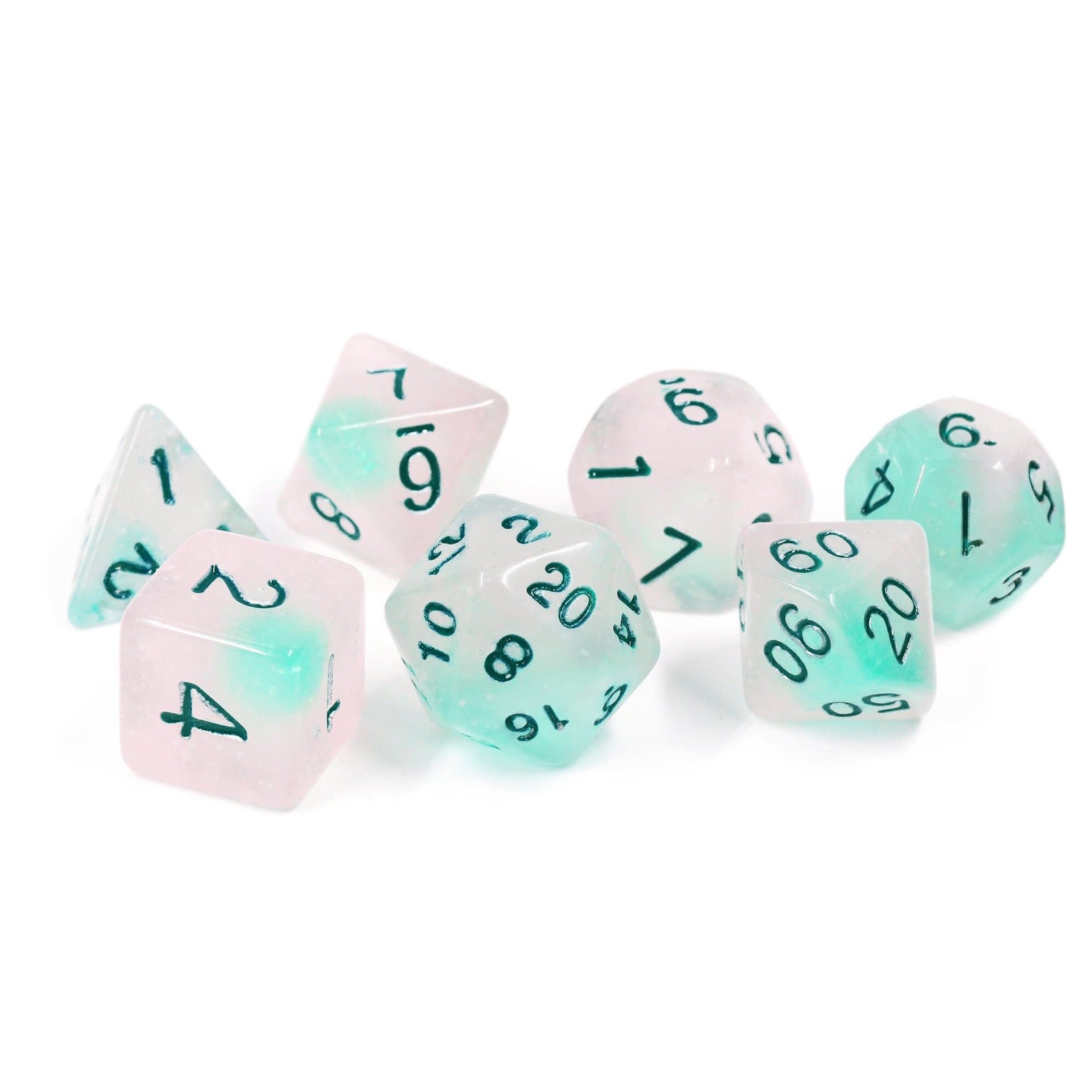 Sirius Dice: Frosted Glowworm | 8 Die Polyhedral Set | SDZ0006-02