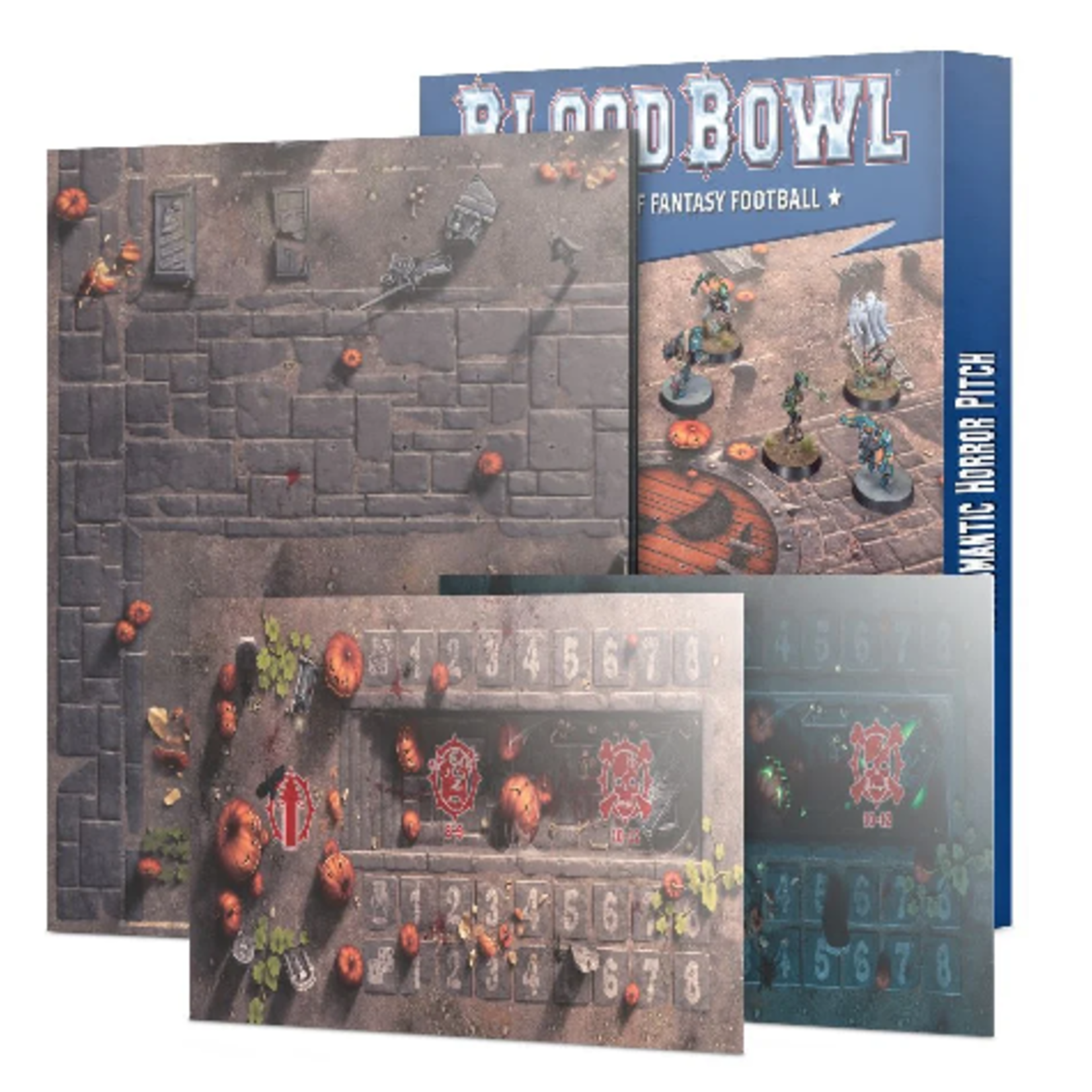 Blood Bowl: Necromantic Horror Pitch – Double-sided Pitch and Dugouts
