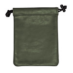 Dice Bag: Treasure Nest Suede Collection - Emerald