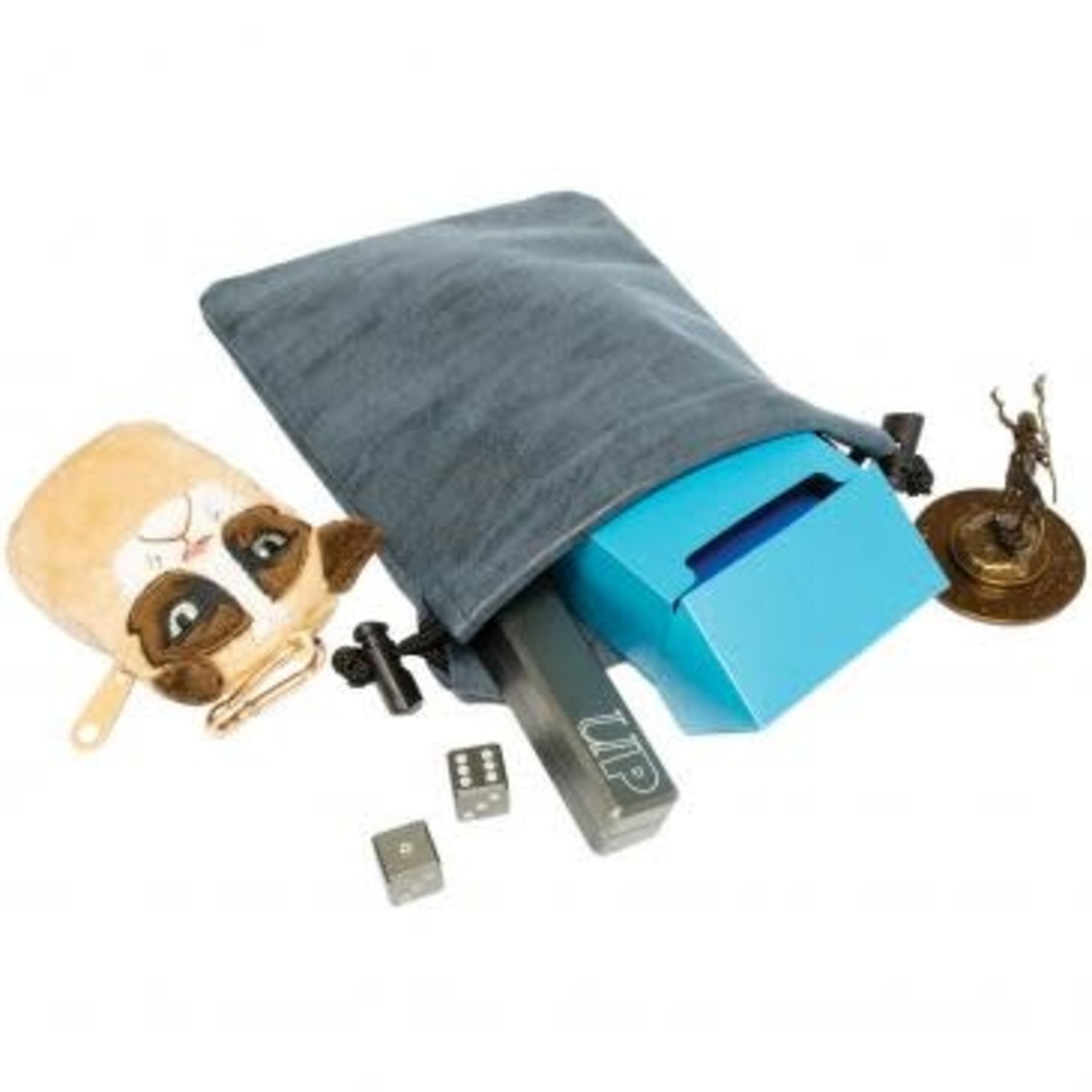 Dice Bag: Treasure Nest Suede Collection - Sapphire