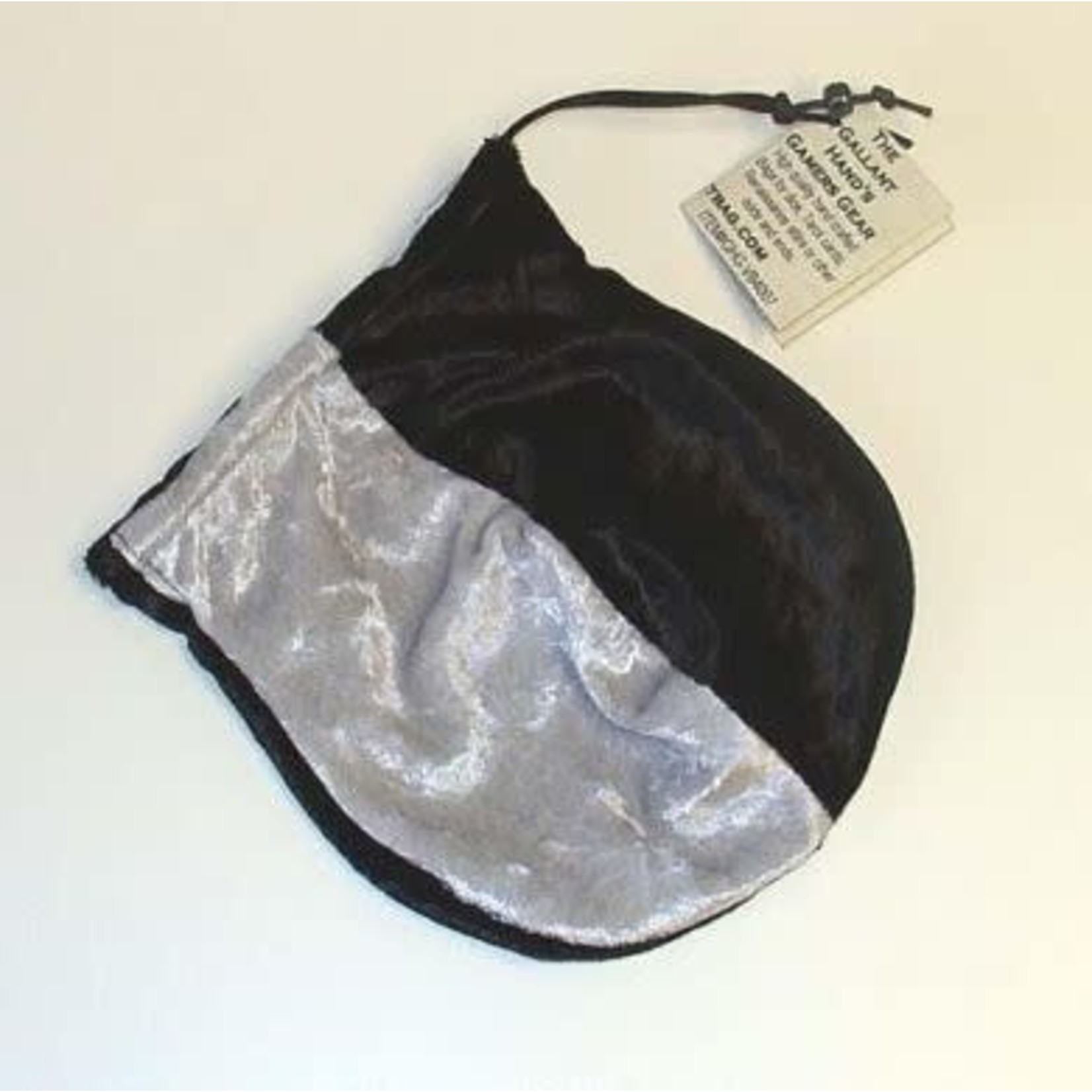 Dice Bag: Velvet - Black and Silver