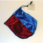 Dice Bag: Velvet - Jester w/ Red, Blue, Purple, Turquoise