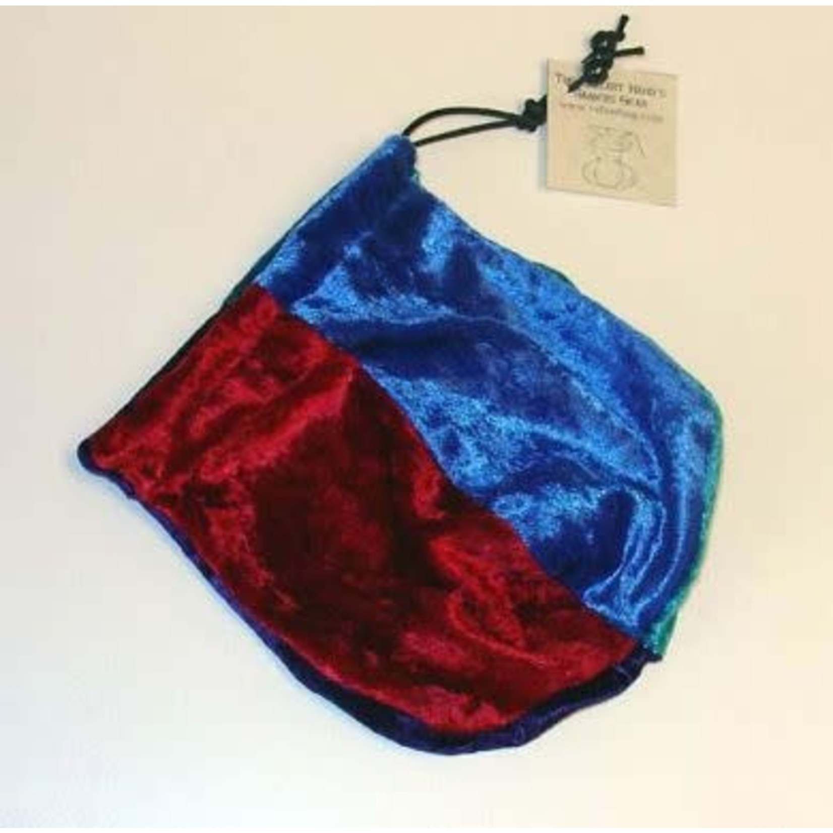 Dice Bag: Velvet - Jester w/ Red, Blue, Purple, Turquoise